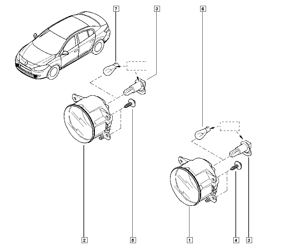 NISSAN 8200074008 - Фар за мъгла vvparts.bg