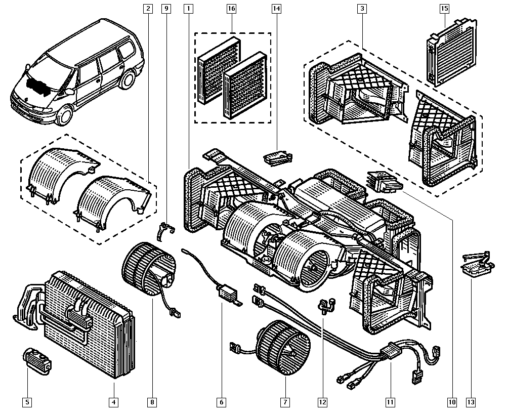 RENAULT 60 25 372 486 - Филтър купе (поленов филтър) vvparts.bg