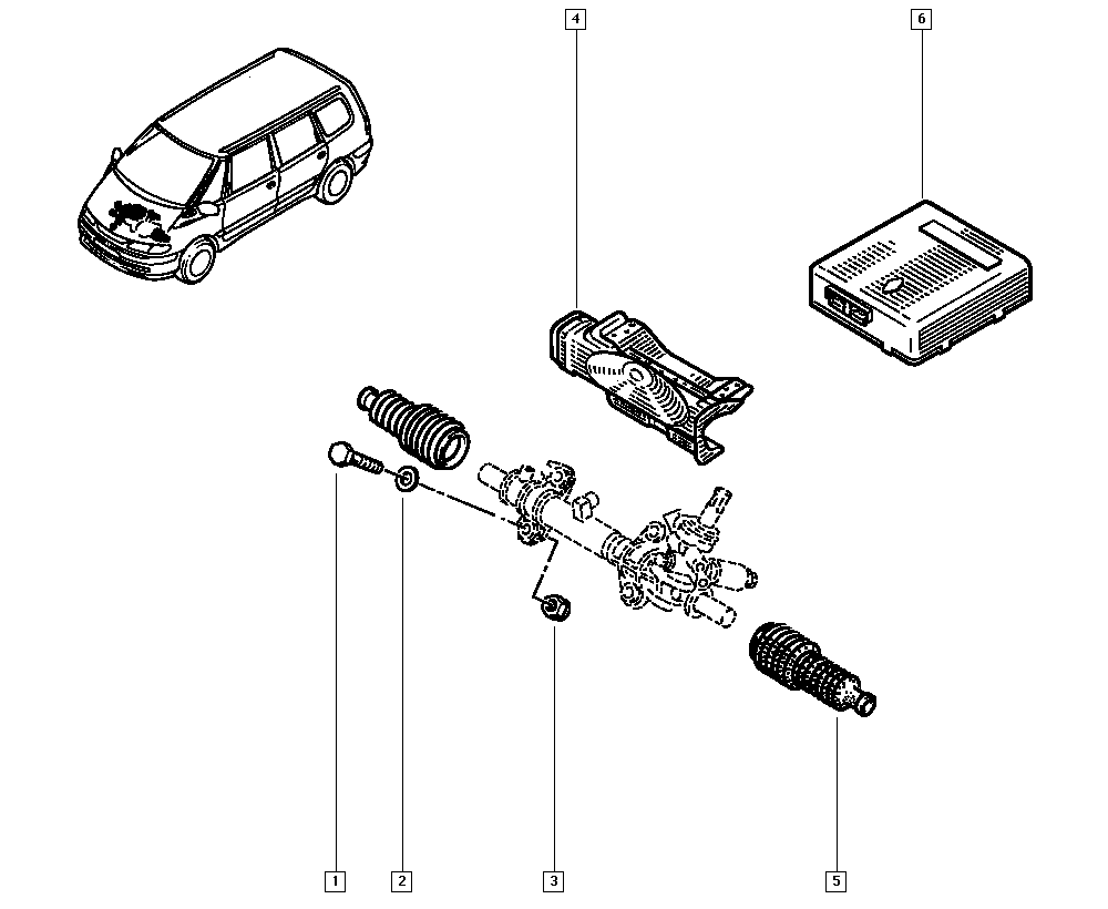 RENAULT 6025309965 - Кормилна кутия vvparts.bg