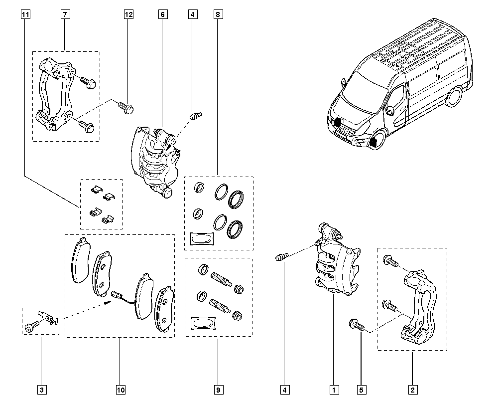 NISSAN 410110092R - CALIPER-BRAKE, FR vvparts.bg