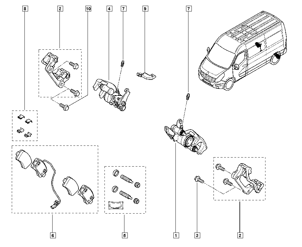 RENAULT 440016059R - Спирачен апарат vvparts.bg