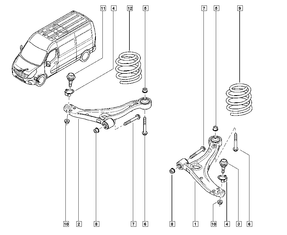 RENAULT 82 00 688 871 - Носач, окачване на колелата vvparts.bg