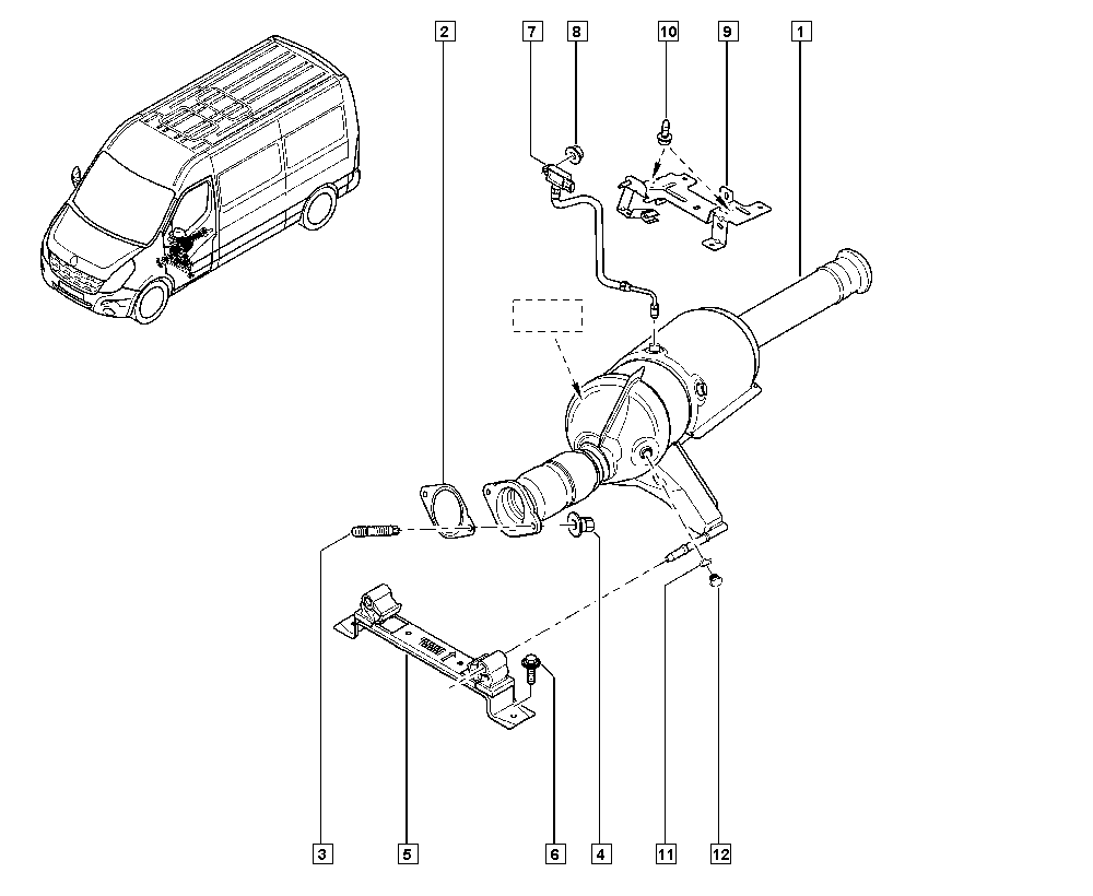 RENAULT (20.81.572.09R) - Сензор, налягане изпускателен колектор vvparts.bg