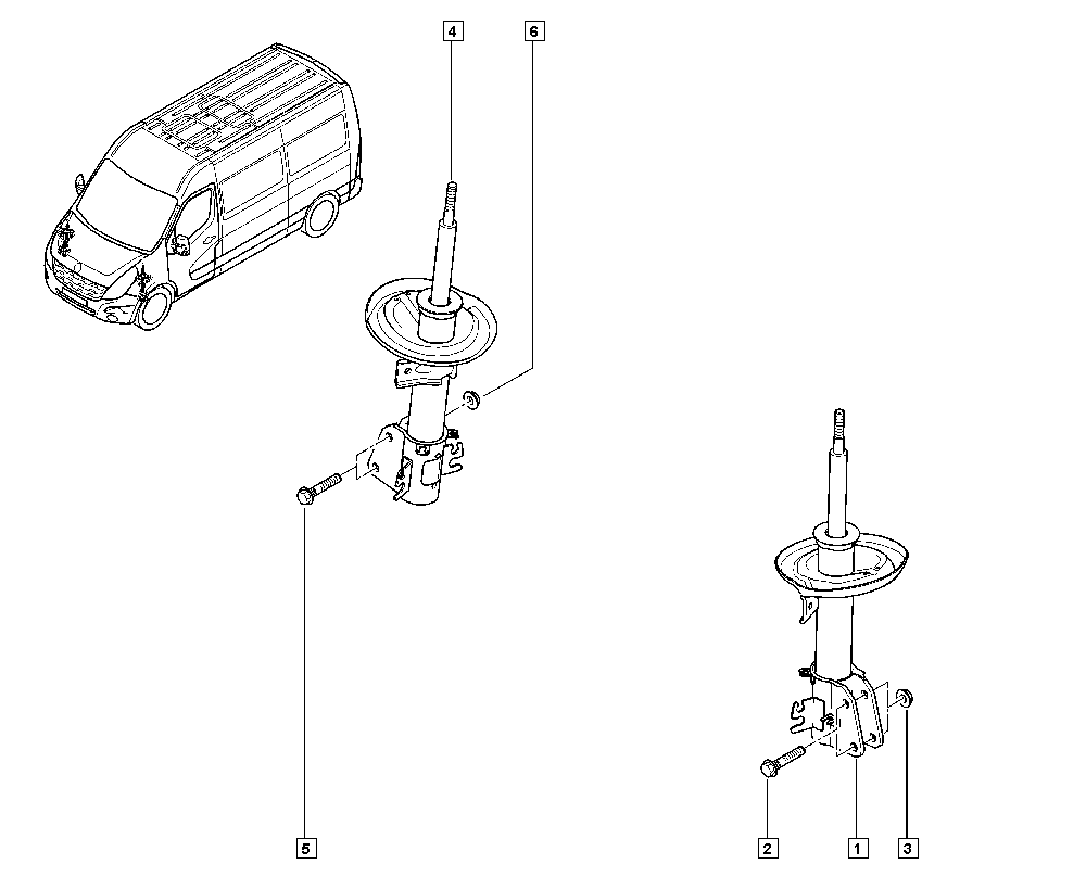 RENAULT 54 30 297 74R - Амортисьор vvparts.bg