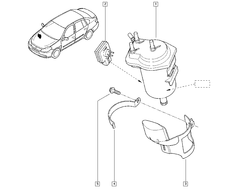 NISSAN 8200458337 - Горивен филтър vvparts.bg