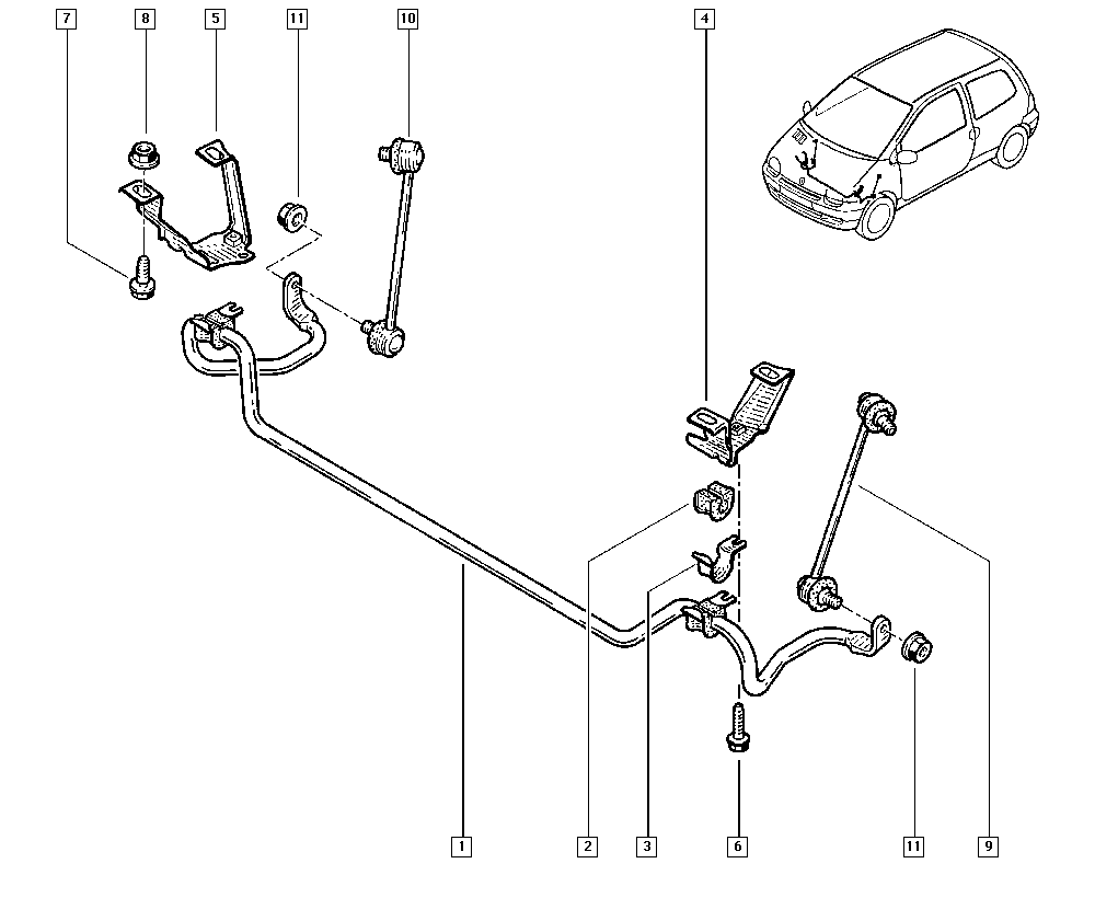 DACIA 8200024373 - Лагерна втулка, стабилизатор vvparts.bg