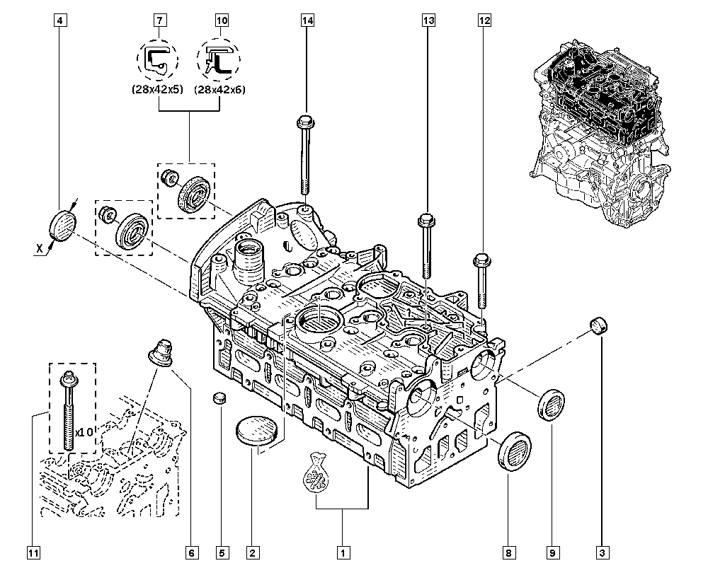 MAHLE 7700106271 - SEAL PLUG vvparts.bg