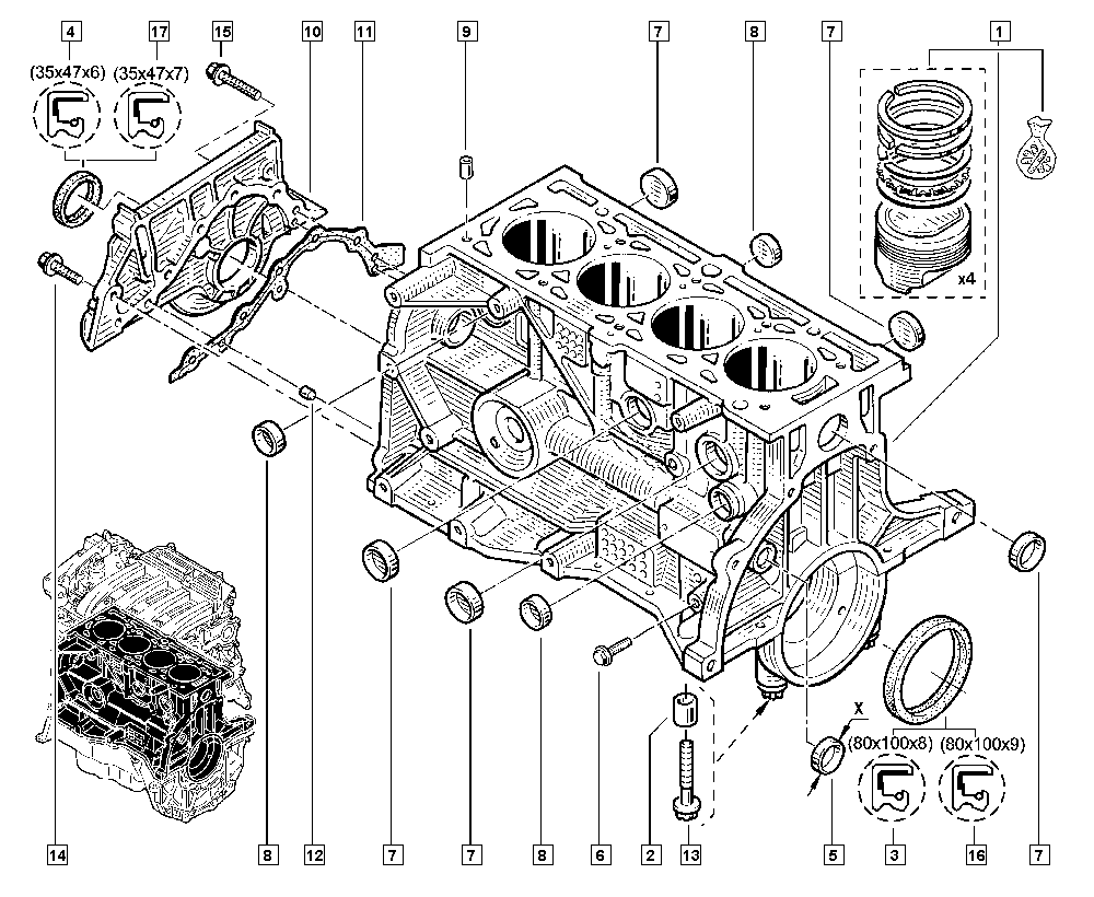 LADA 7701475009 - Семеринг, колянов вал vvparts.bg