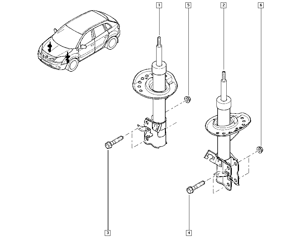 NISSAN 54302-JY01B - Амортисьор vvparts.bg