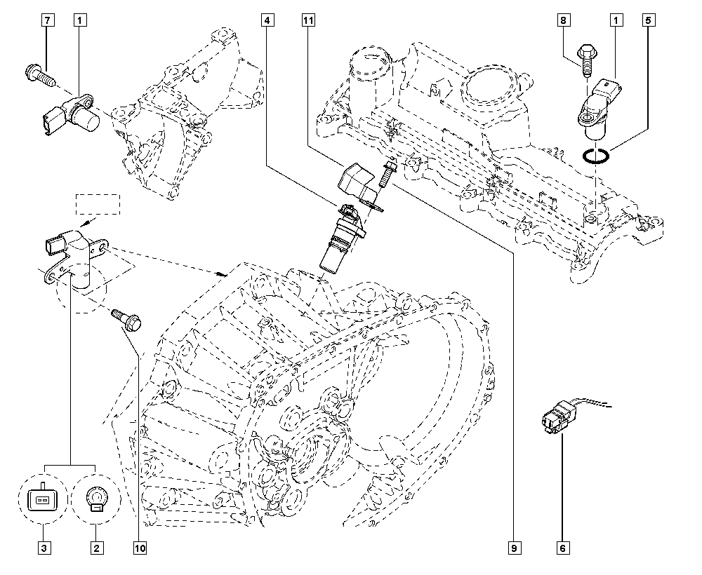 NISSAN 8200885209 - Импулсен датчик, колянов вал vvparts.bg