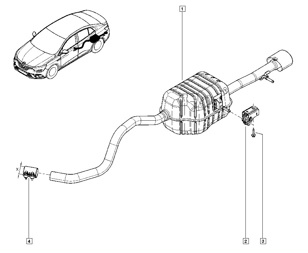 RENAULT 82 00 504 652 - Тръбна връзка, изпускателна система vvparts.bg