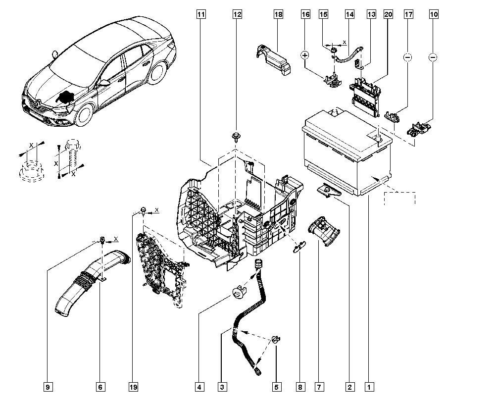 DACIA 7711575175 - Стартов акумулатор vvparts.bg