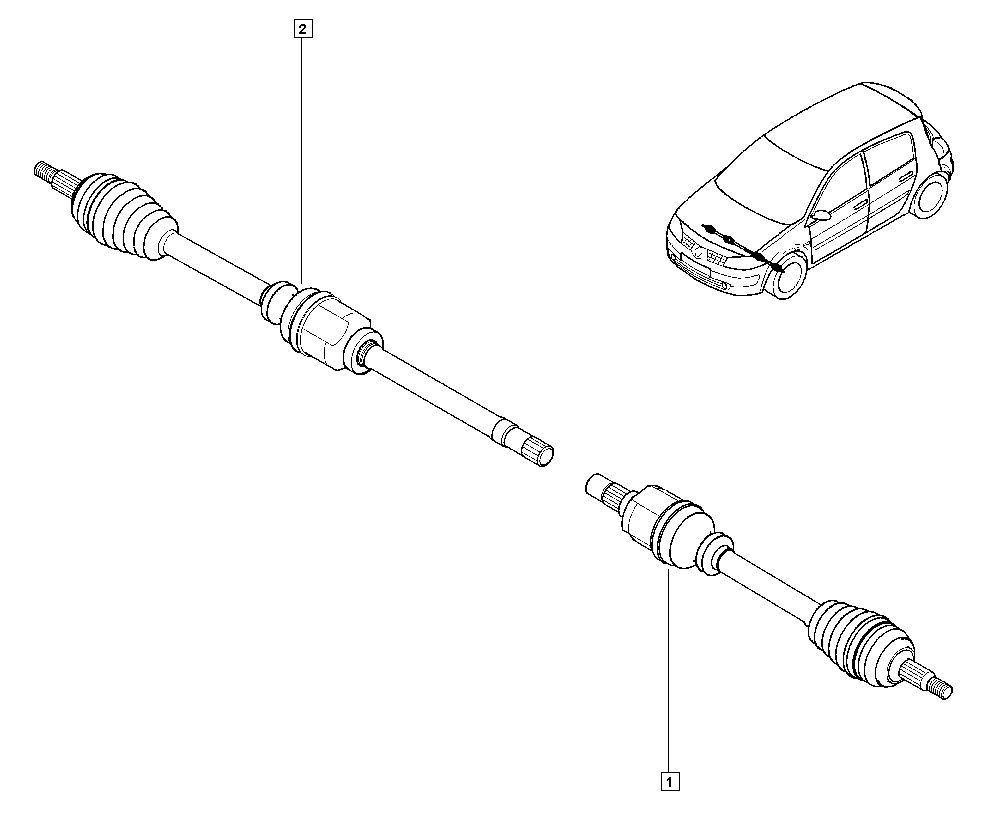 RENAULT TRUCKS 8200330413 - Полуоска vvparts.bg