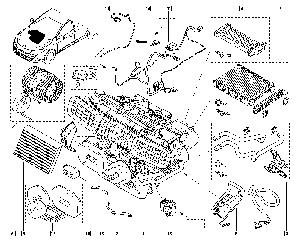 OM 272778970R - Филтър купе (поленов филтър) vvparts.bg