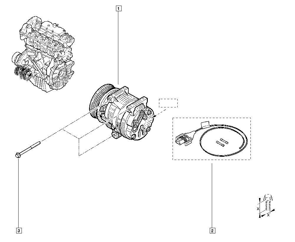 FIAT 8200454172 - Компресор, климатизация vvparts.bg