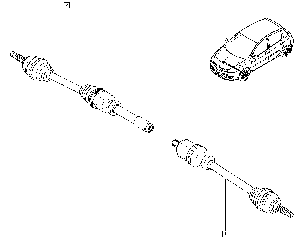 OM 8200261838 - Каре, полуоска vvparts.bg