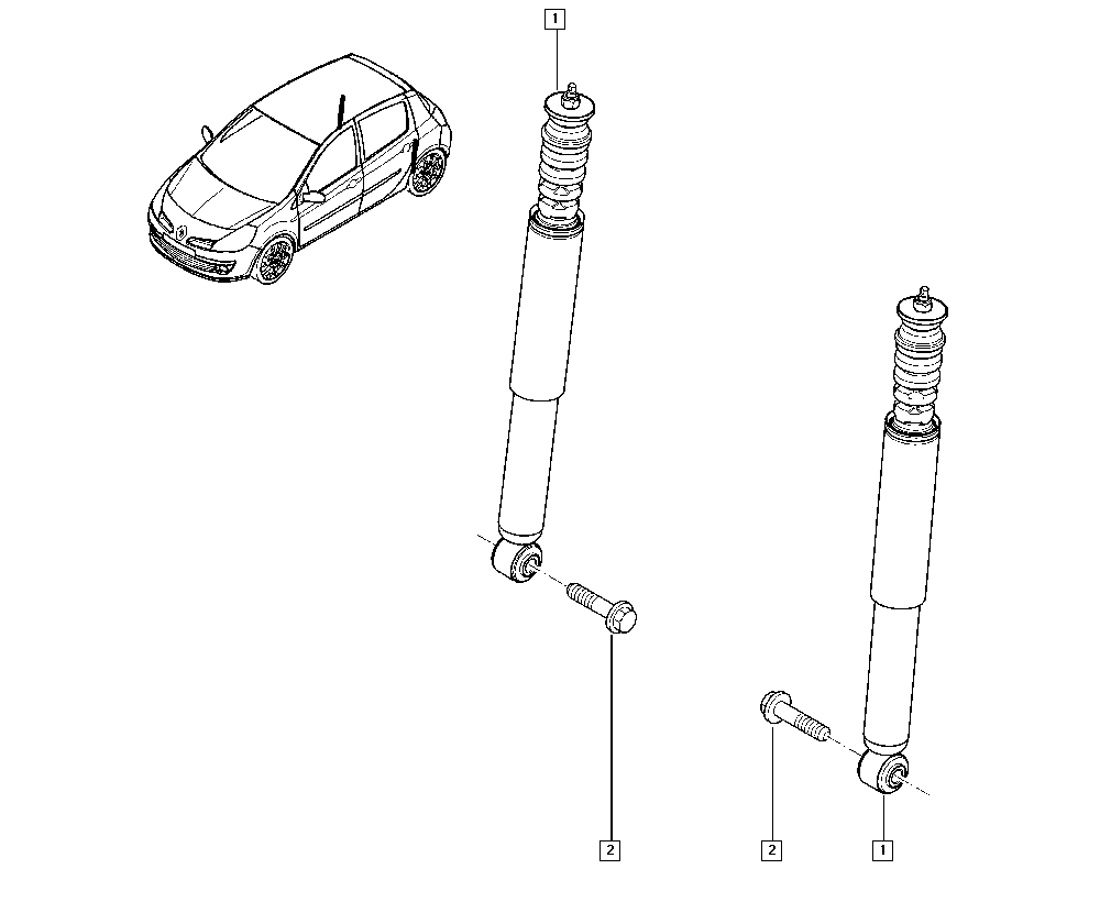 RENAULT 82 00 452 699 - Амортисьор vvparts.bg