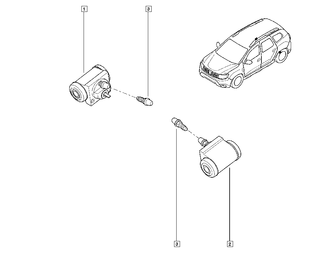 RENAULT 441263507R - Спирачно цилиндърче на колелото vvparts.bg