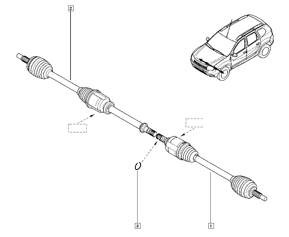 RENAULT 391017275R - Полуоска vvparts.bg