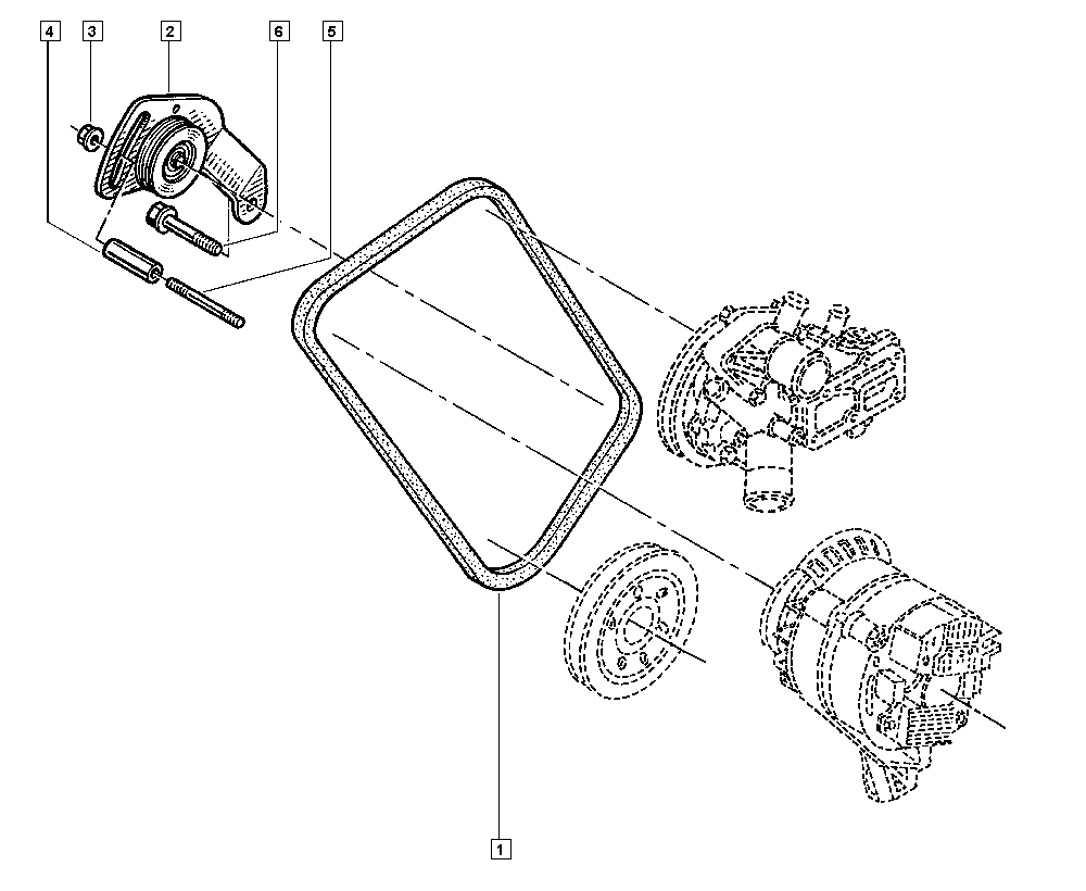 CITROËN 77 00 858 762 - Трапецовиден ремък vvparts.bg