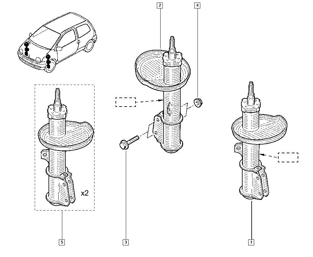 RENAULT 77 00 838 056 - Амортисьор vvparts.bg