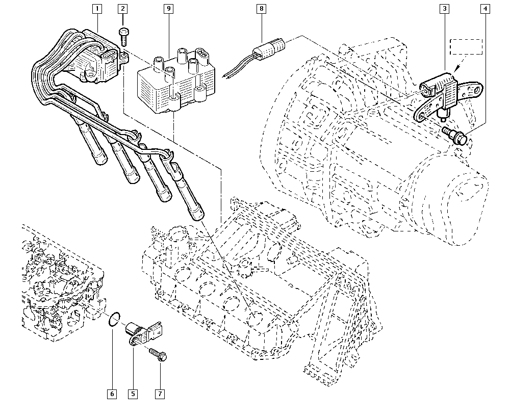 RENAULT 82 00 084 401 - Запалителна бобина vvparts.bg