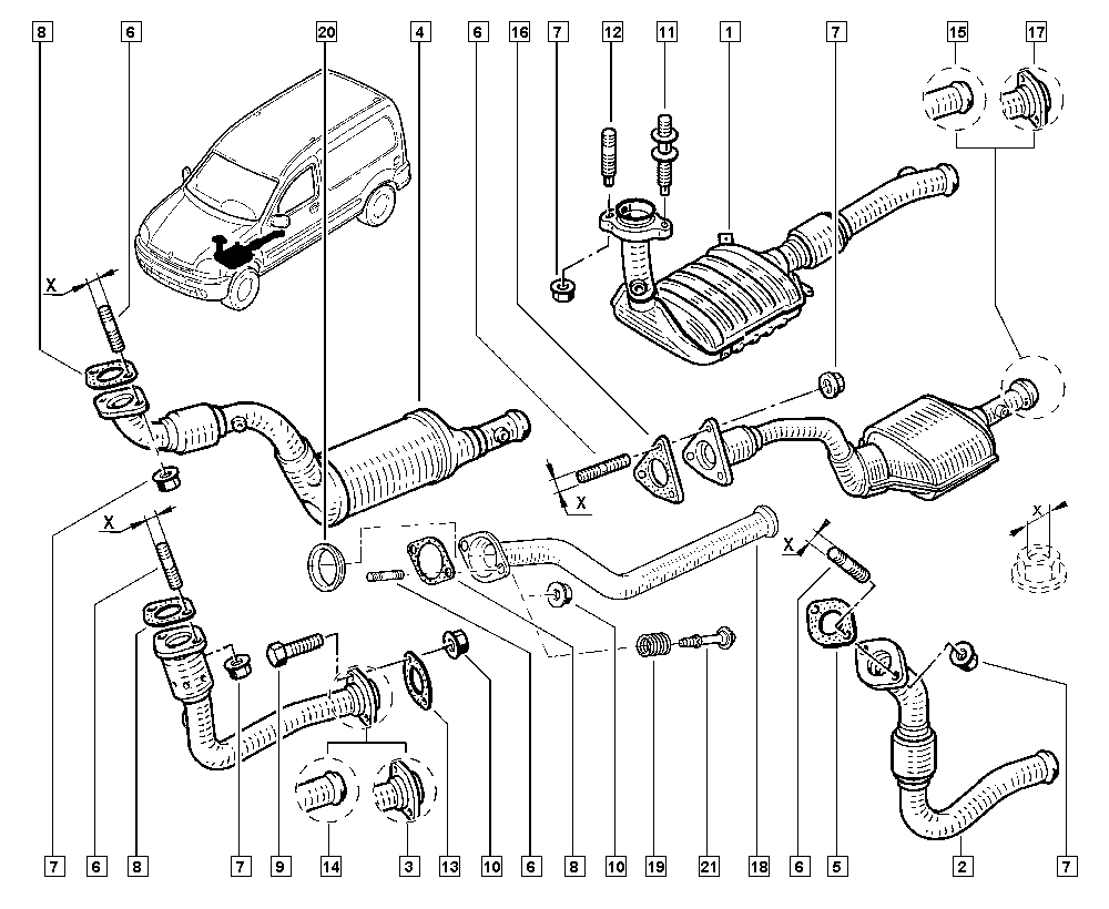 RENAULT 8200267943 - Катализатор vvparts.bg