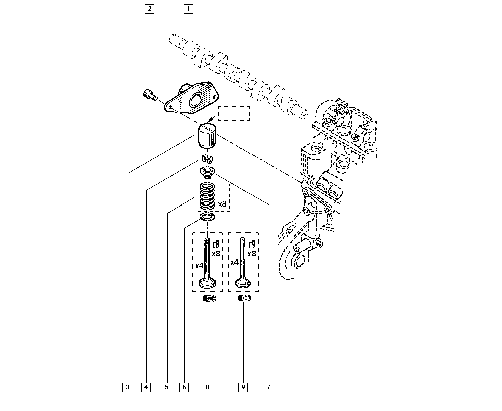 NISSAN 7700116054 - Паразитна / водеща ролка, зъбен ремък vvparts.bg