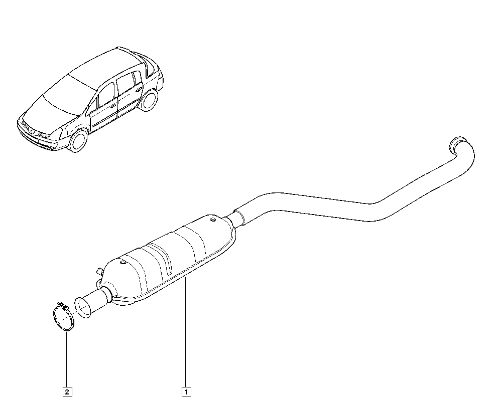 RENAULT 8200157364 - Тръбна връзка, изпускателна система vvparts.bg