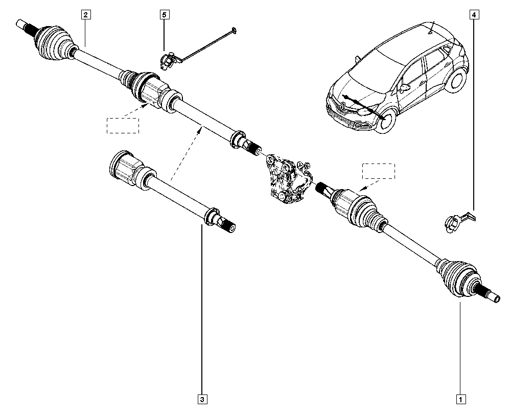 RENAULT 391010433R - Полуоска vvparts.bg