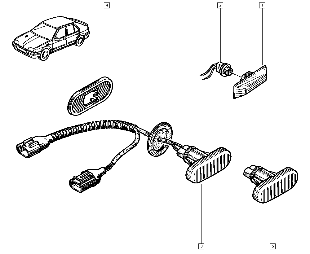 RENAULT 7700847333 - Мигачи vvparts.bg