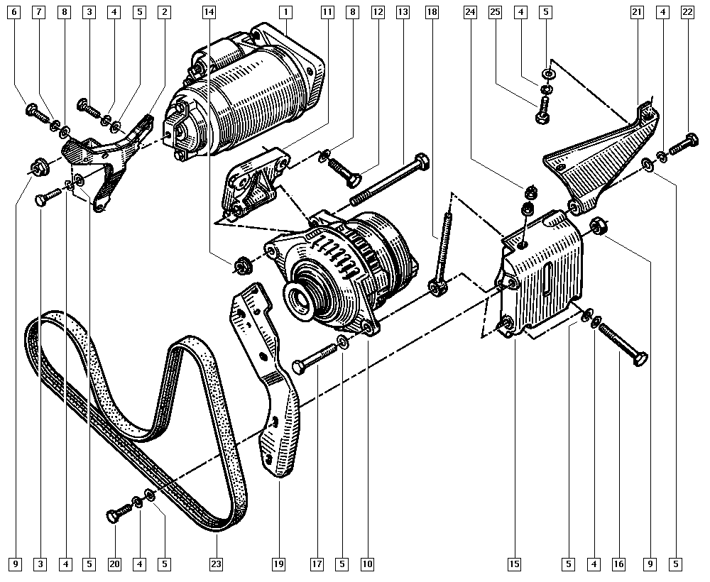 TOYOTA 7700853230 - Пистов ремък vvparts.bg