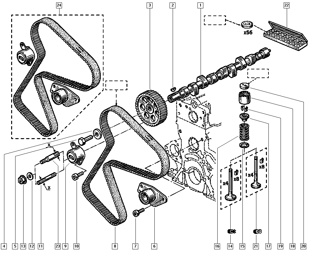 RENAULT 77 01 063 979 - Ангренажен ремък vvparts.bg