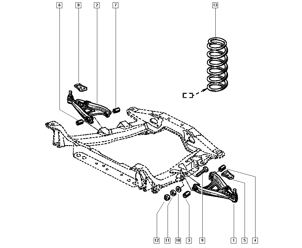 RENAULT 77 04 000 681 - Тампон, носач vvparts.bg