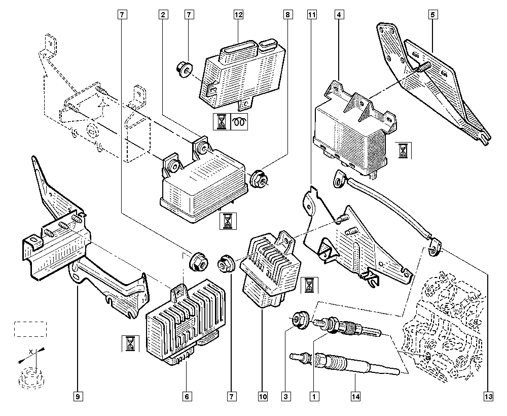 DACIA 82 00 787 721 - Подгревна свещ vvparts.bg