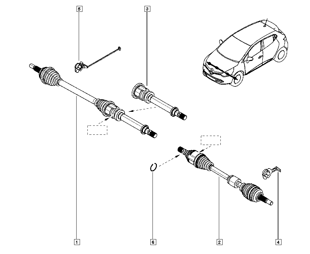 RENAULT 391018662R - Полуоска vvparts.bg