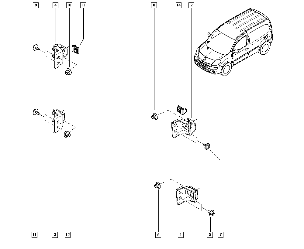 RENAULT 7707602045 - Винт, изпускателна система vvparts.bg