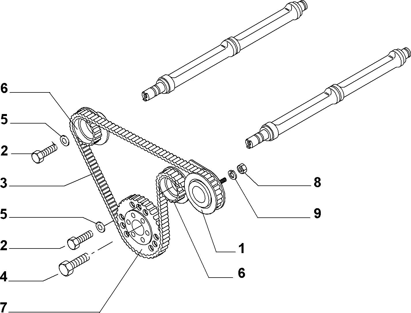 FIAT 60620887 - Ангренажен ремък vvparts.bg