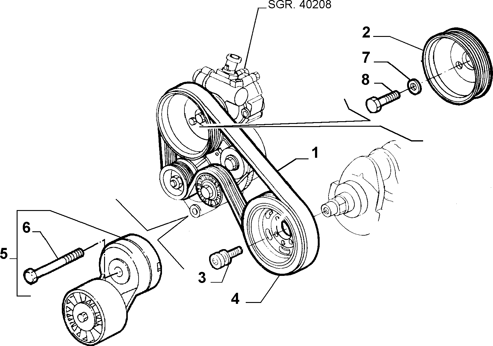 Alfa Romeo 60662969 - Пистов ремък vvparts.bg