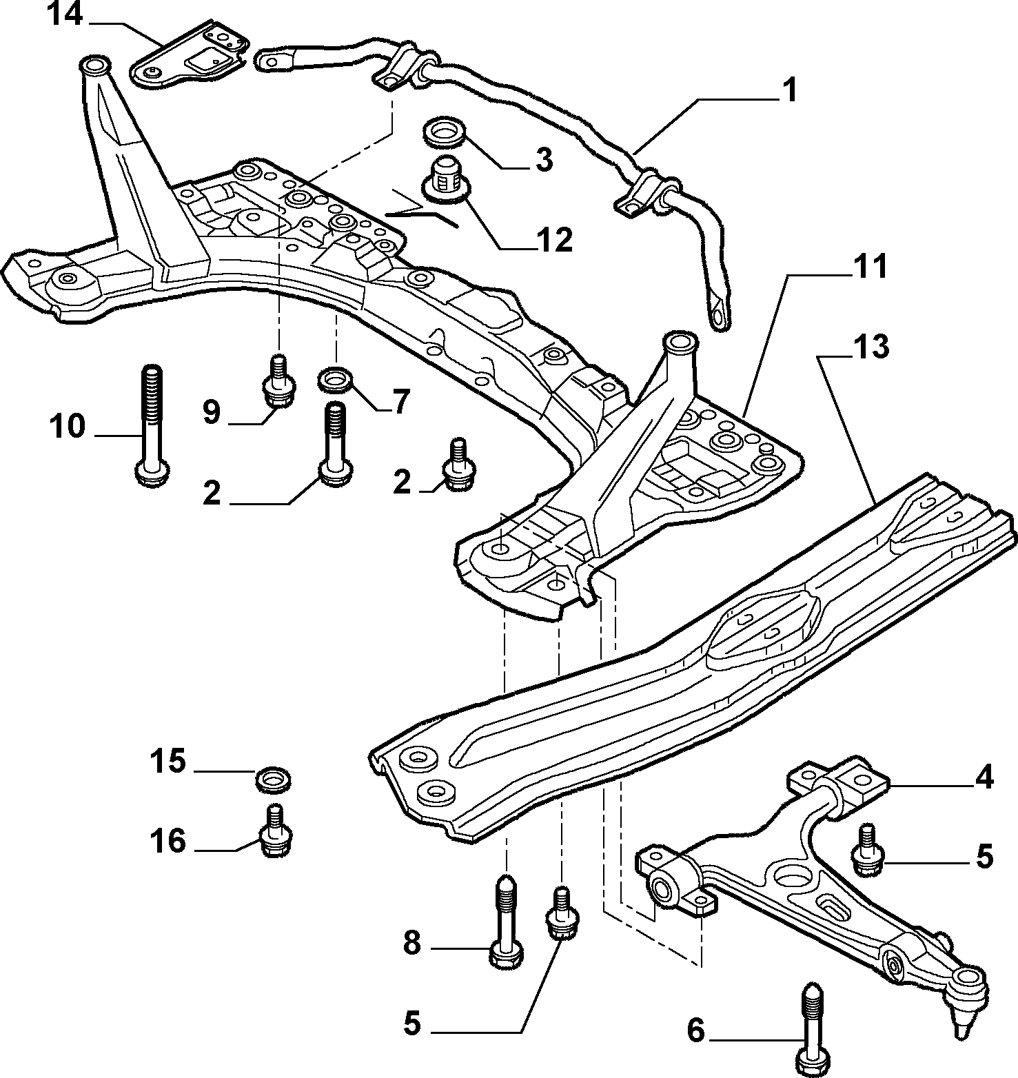 Lancia 60686892 - Носач, окачване на колелата vvparts.bg