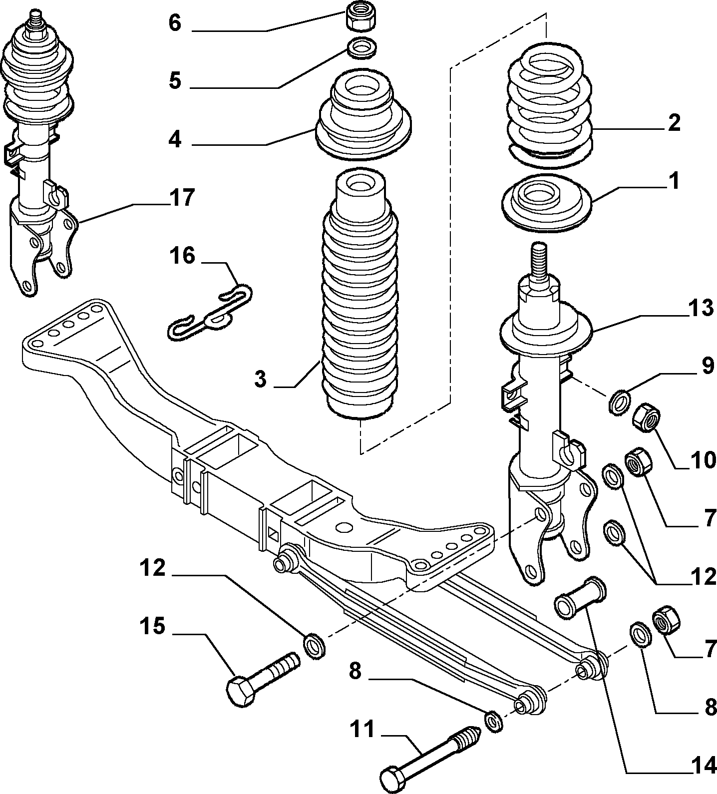 Alfa Romeo 60688989 - Амортисьор vvparts.bg