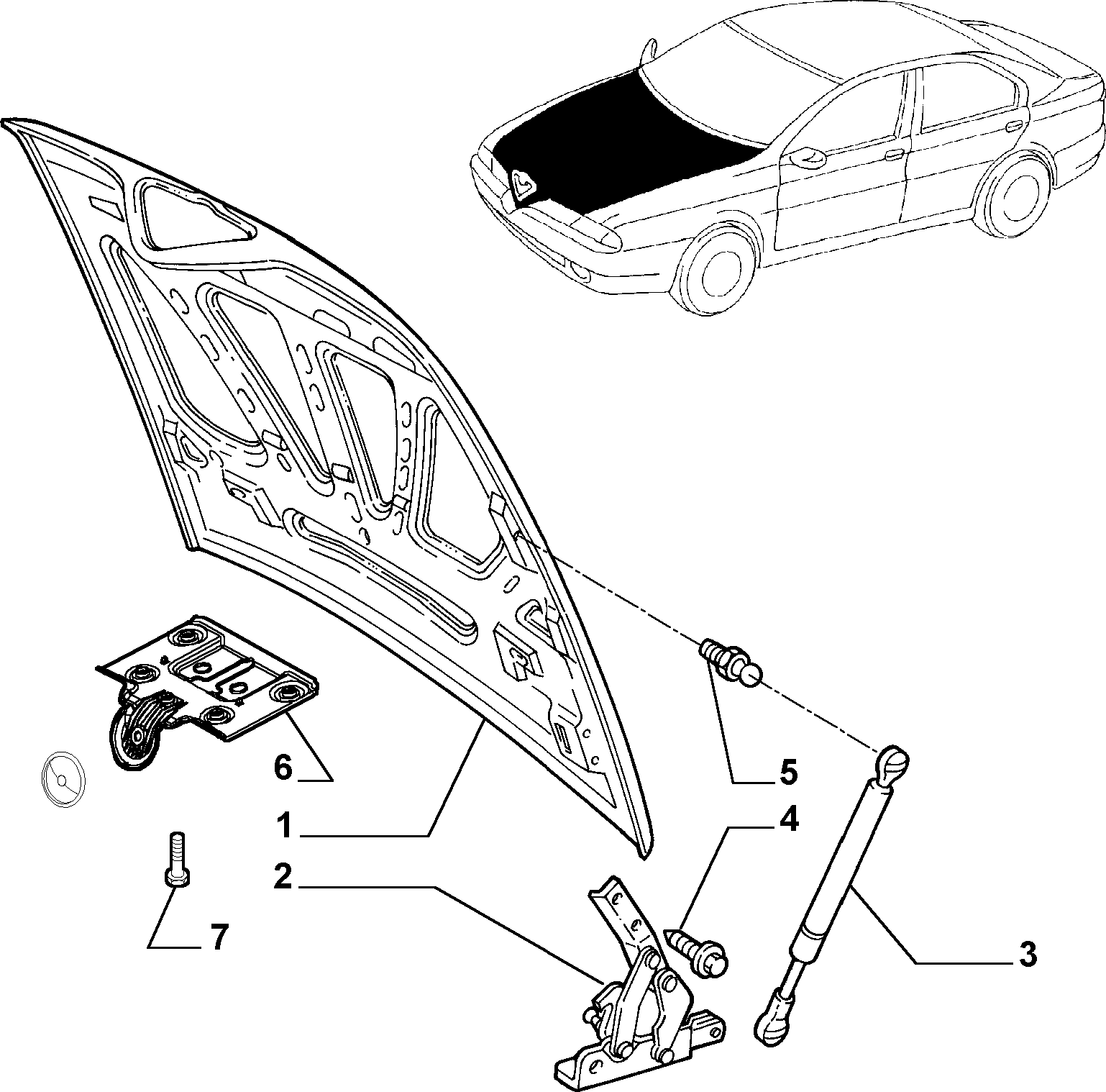 Alfa Romeo 60658924 - Газов амортисьор, капак на двигателя vvparts.bg