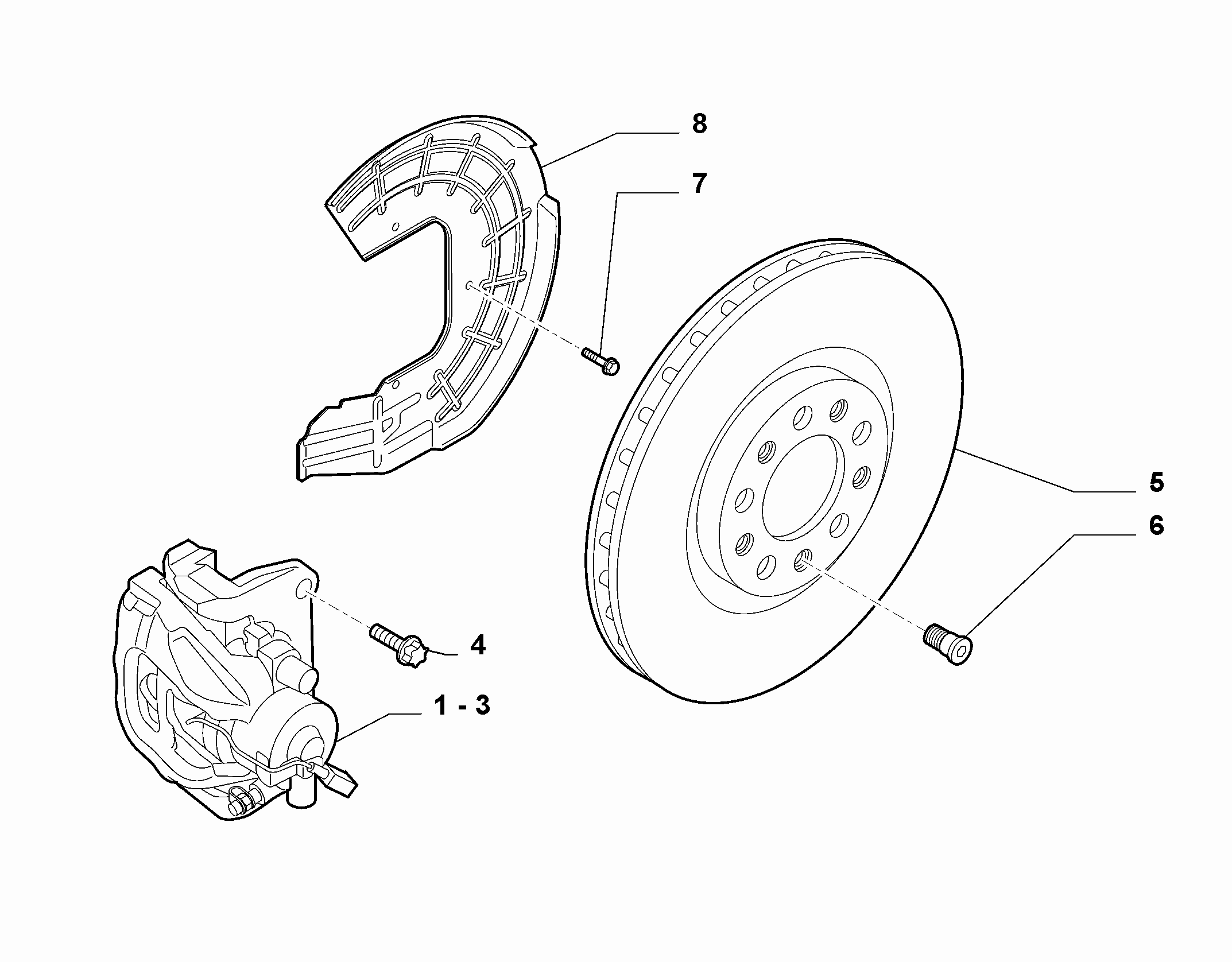 FIAT 51767384 - Спирачен диск vvparts.bg