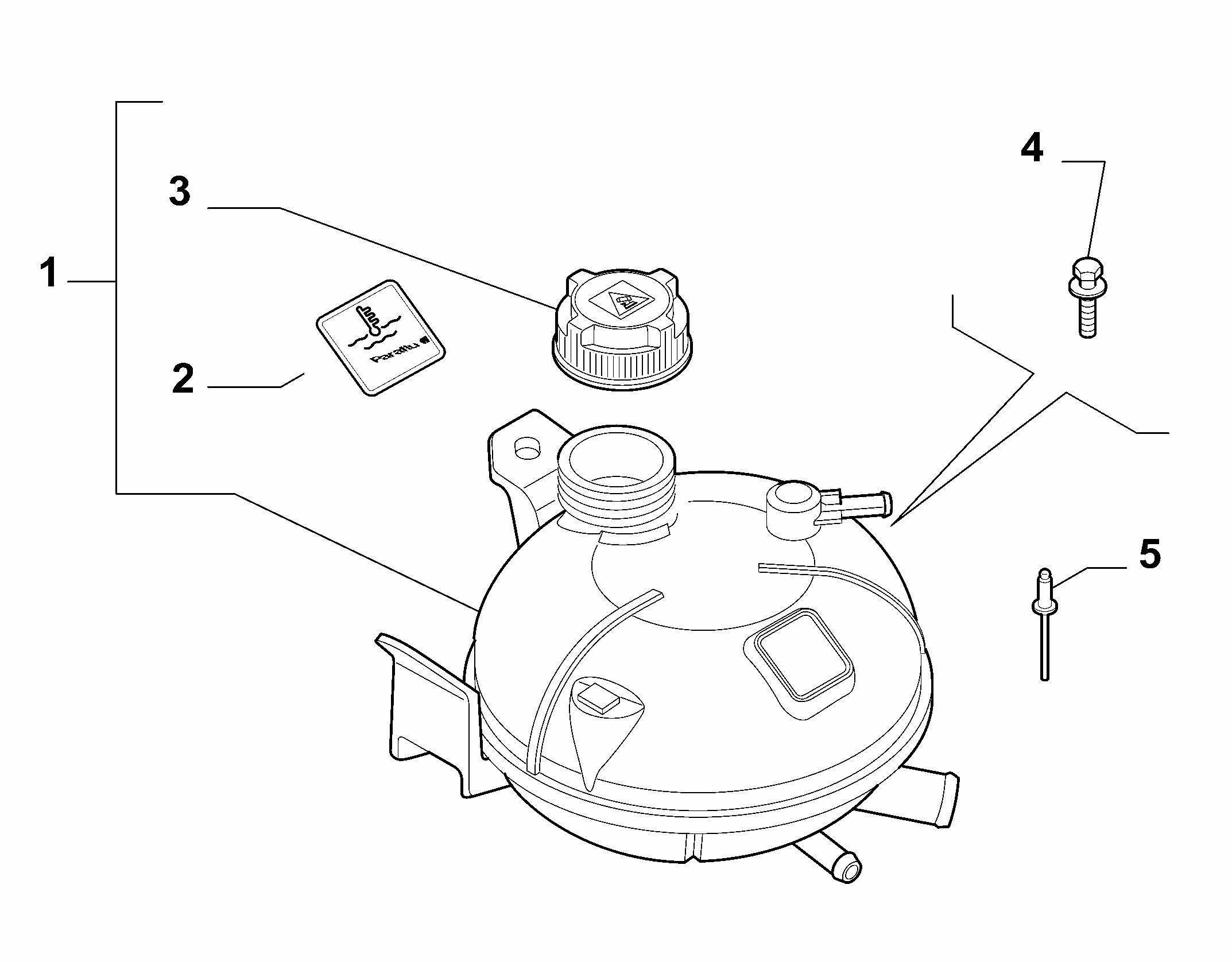 Lancia 46799364 - Капачка, резервоар за охладителна течност vvparts.bg