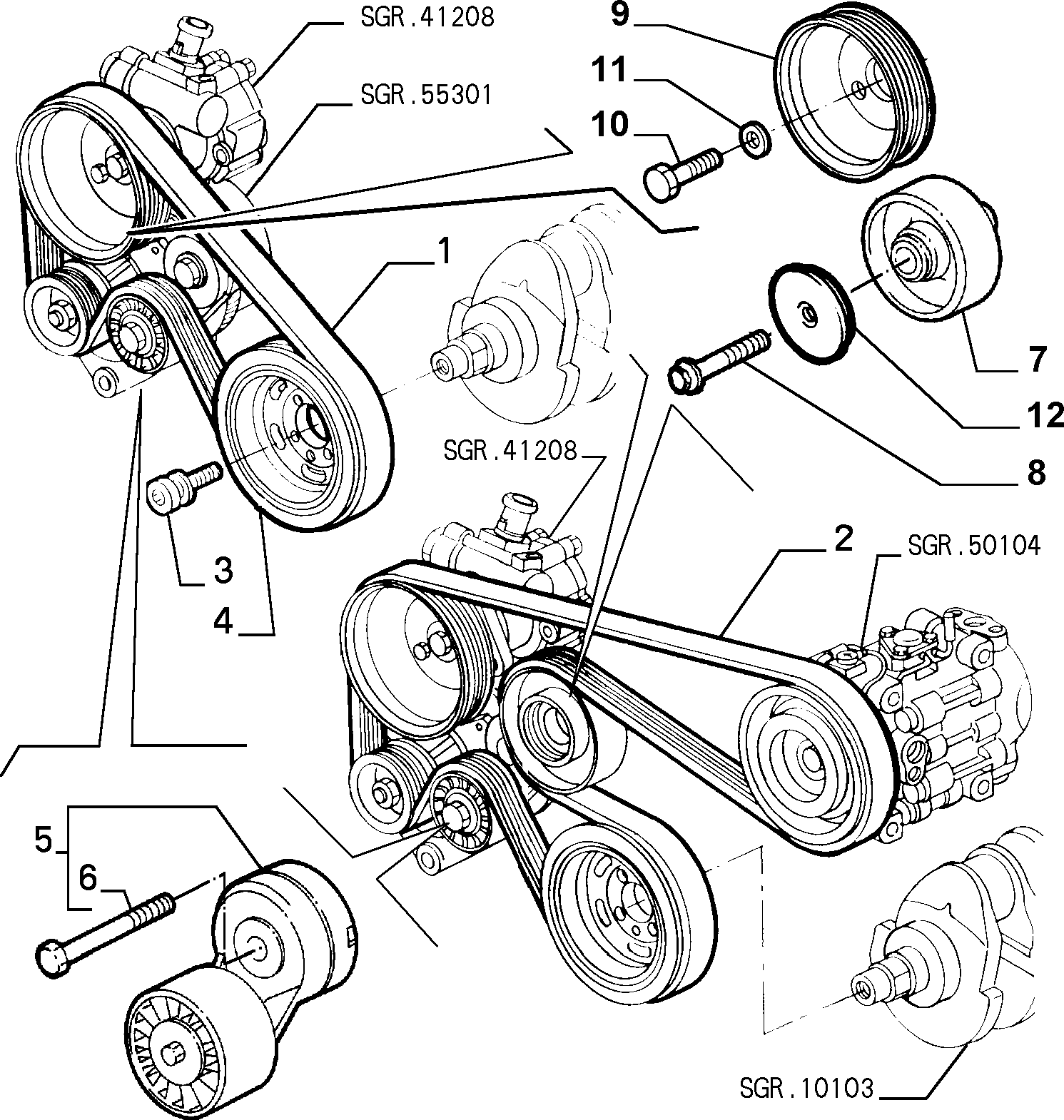 Alfa Romeo 60617858 - Пистов ремък vvparts.bg