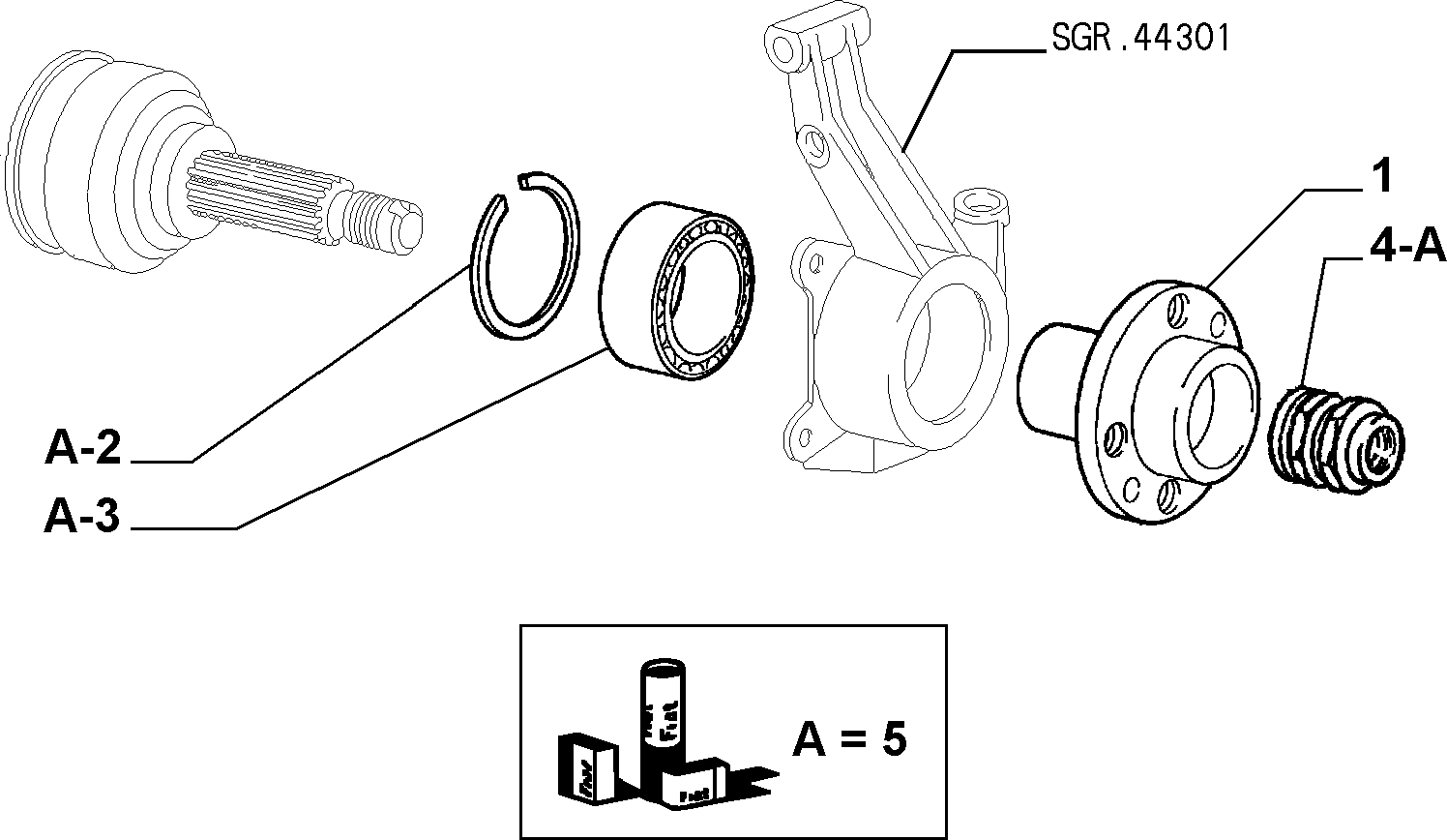 Lancia 51754191 - Комплект колесен лагер vvparts.bg