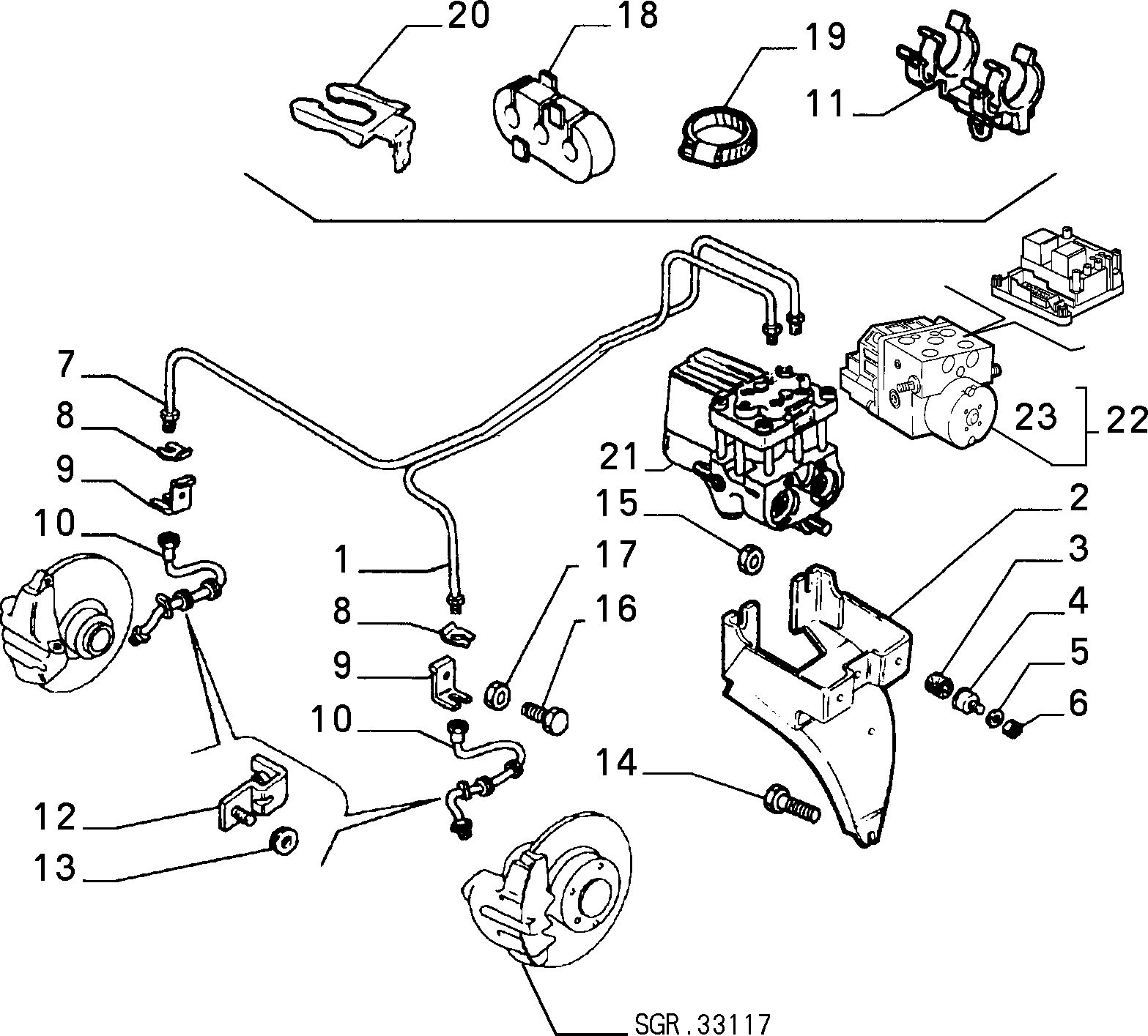 Lancia 71736965 - Спирачен маркуч vvparts.bg