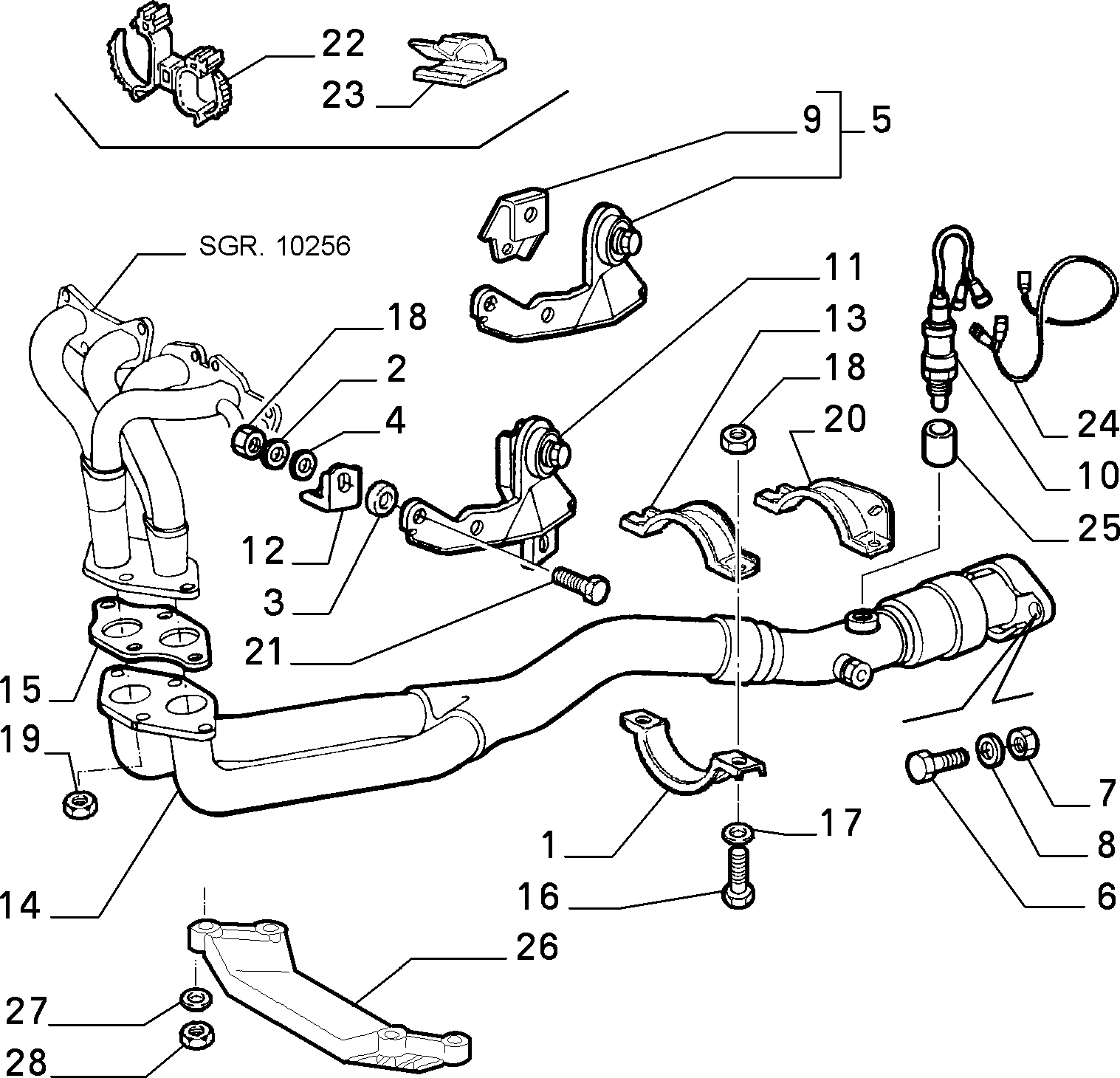 Lancia 46455518 - Ламбда-сонда vvparts.bg