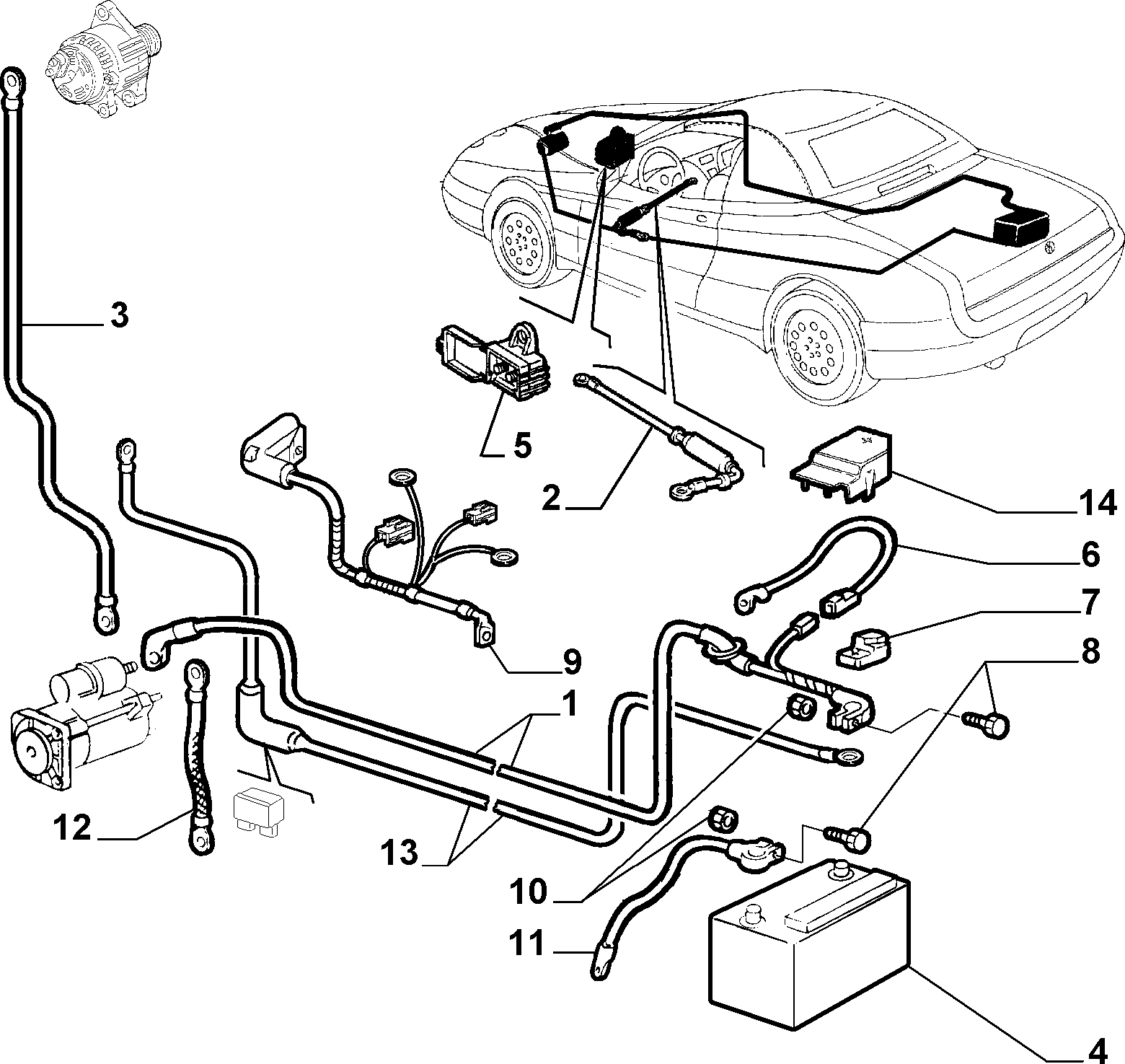 Lancia 71751145 - Стартов акумулатор vvparts.bg