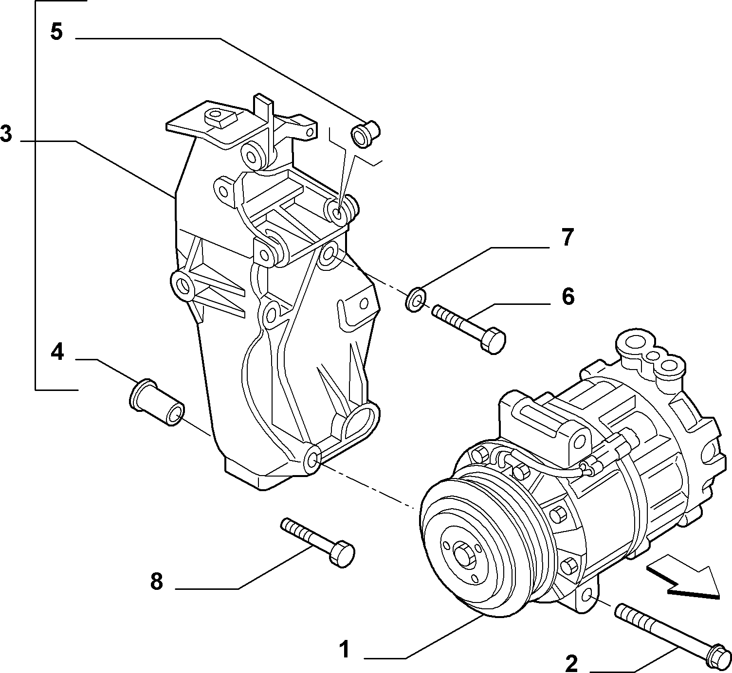 OM 50510966 - Компресор, климатизация vvparts.bg